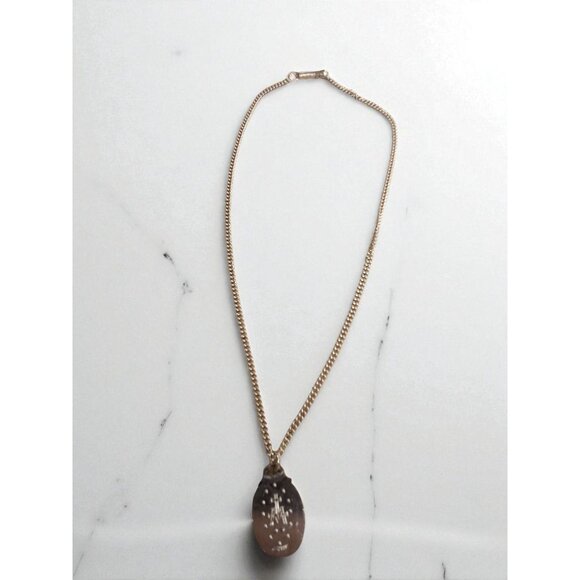 Vintage 1950s–1970s Sacred Heart Medal Necklace – 18" Gold-Tone Chain – Made in - Picture 4 of 8